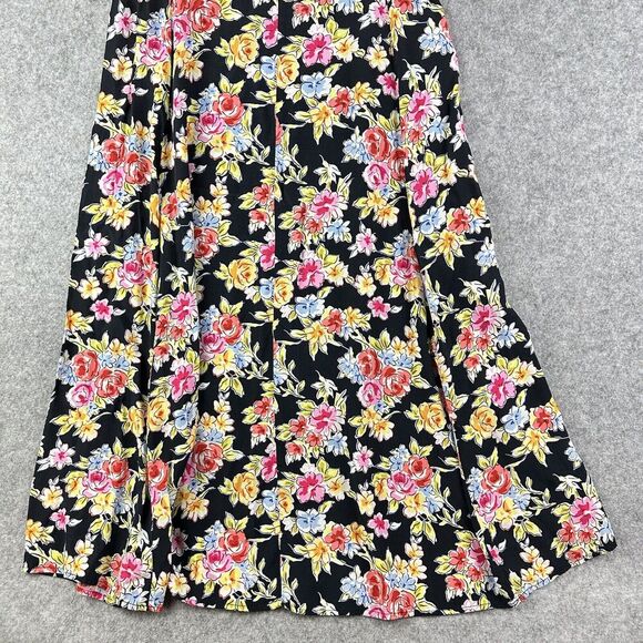 VTG Express Maxi Dress 3/4 Campagnie Internationale 90s Floral Boho Cottage* - Picture 10 of 16